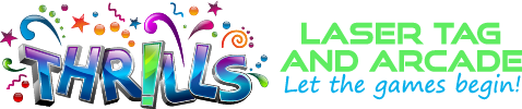 Thrills Laser Tag and Arcade Logo